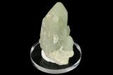 Sage-Green Quartz Crystal Cluster - Mongolia #169891-1